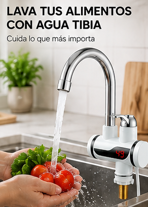 Grifo Eléctrico Instantáneo 110V | Agua Caliente al Instante para Cocina y Baño