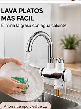 Grifo Eléctrico Instantáneo 110V | Agua Caliente al Instante para Cocina y Baño